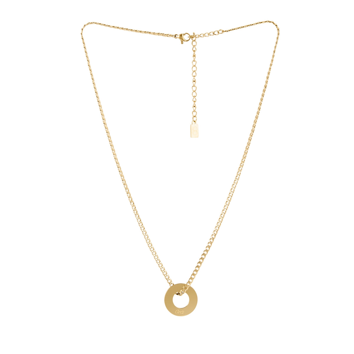 Over & Over Gold 14k Grá Coin Necklace