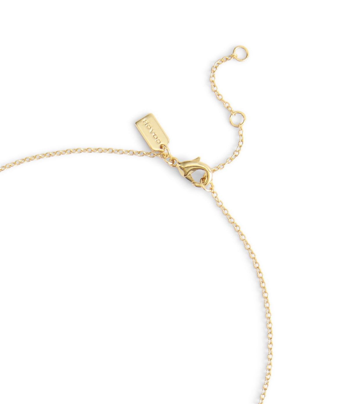 Coach Gold Tabby Necklace