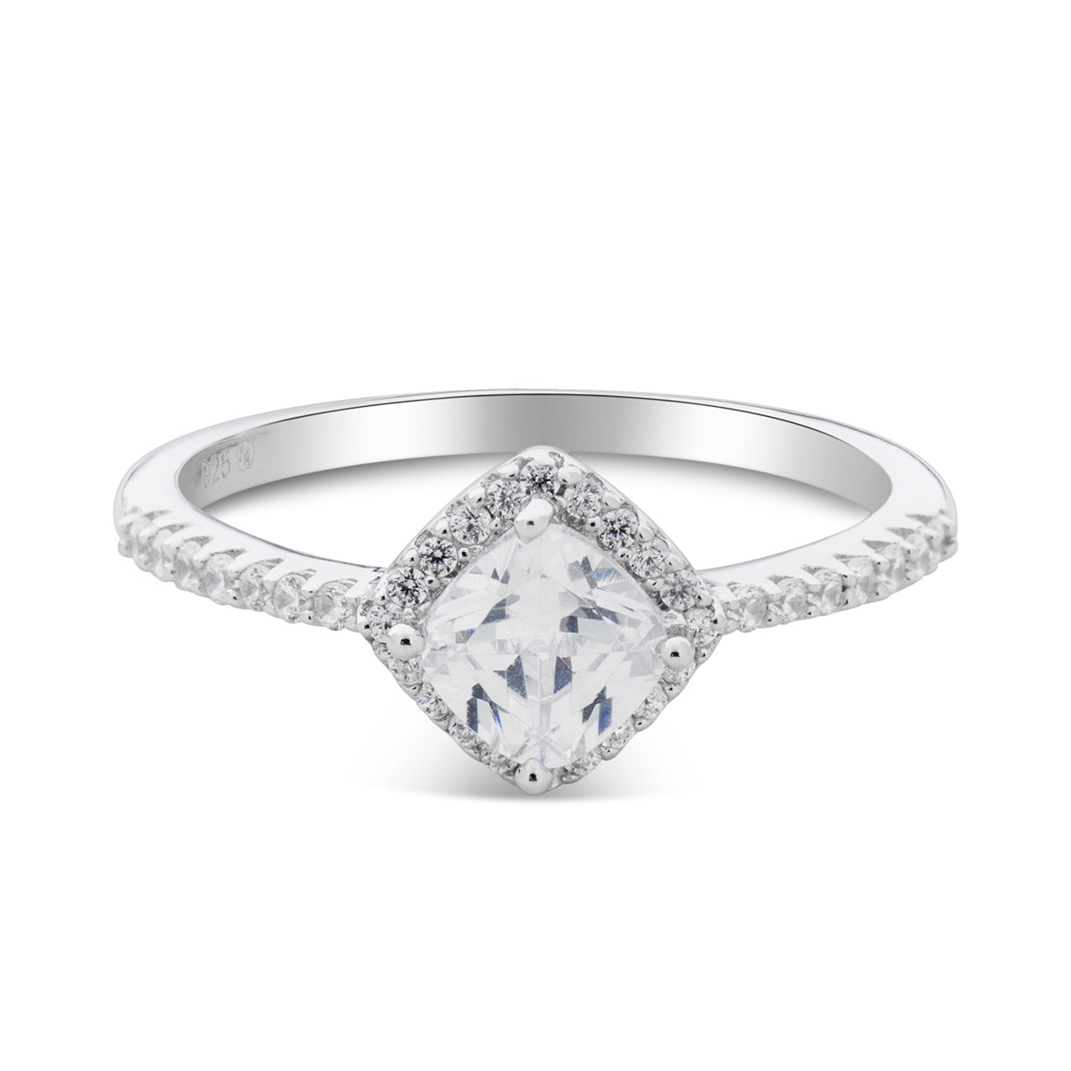 Argento Silver Diamond Halo Gift Set
