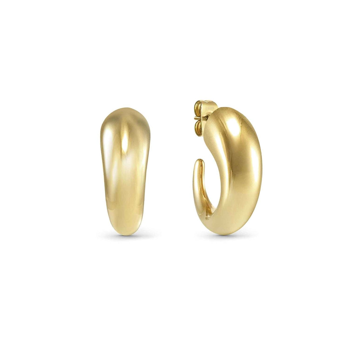 Nomination Gold Ecclettica Tapered Dome Earrings