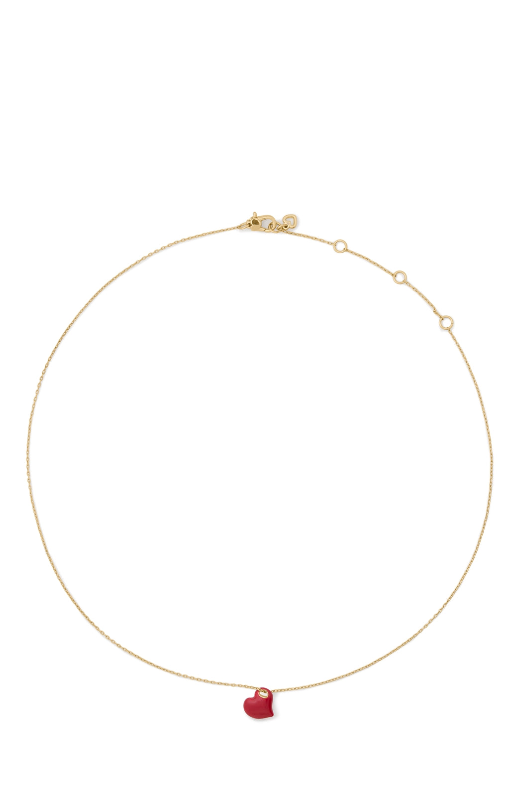 Kate Spade New York Gold Amour Dark Scarlet Necklace