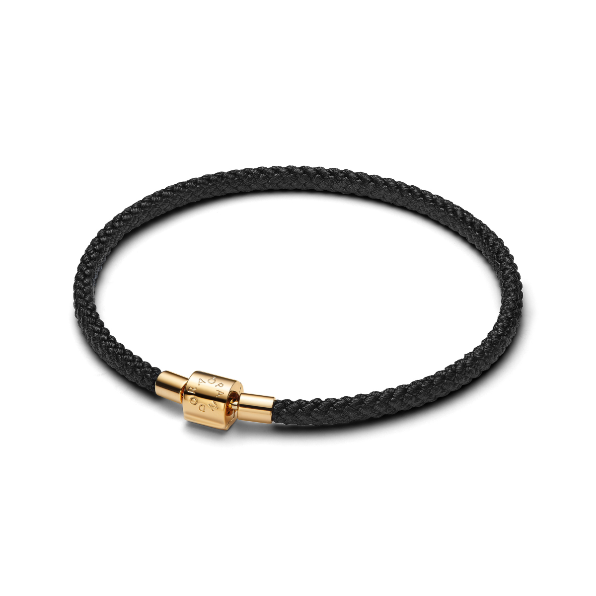 Pandora Gold Shimmering Black Cord Bracelet