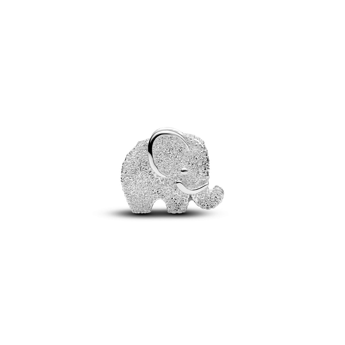 Pandora Silver Textured Elephant Mini Charm