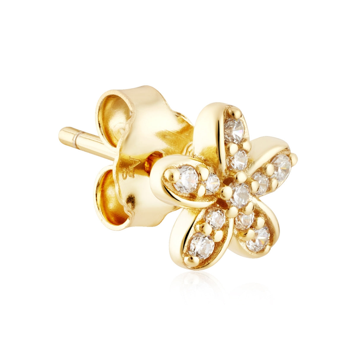 Argento Gold Floral Stud Earrings