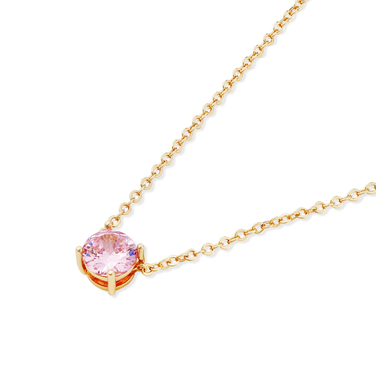 August Woods Gold Pink Sorbet Necklace
