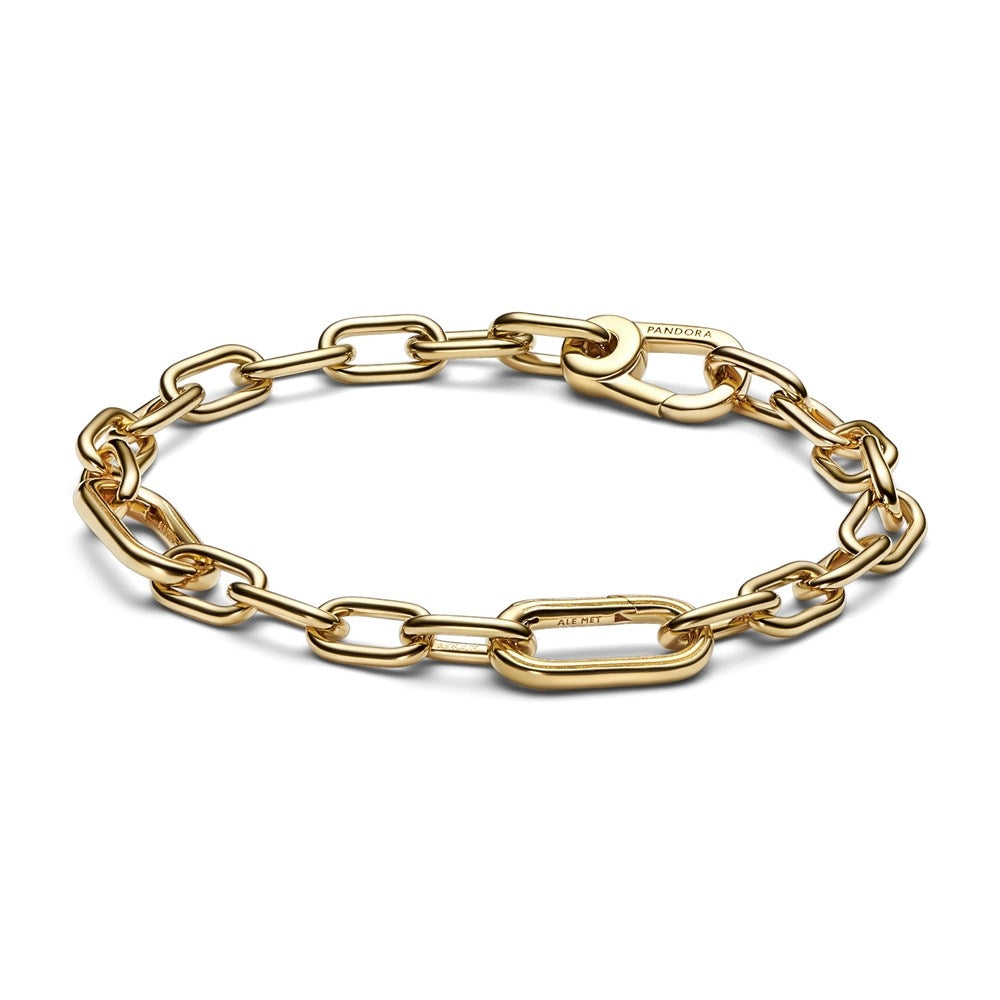 Pandora Gold Plated Talisman Sun, Moon and Lion Charm Bracelet Set