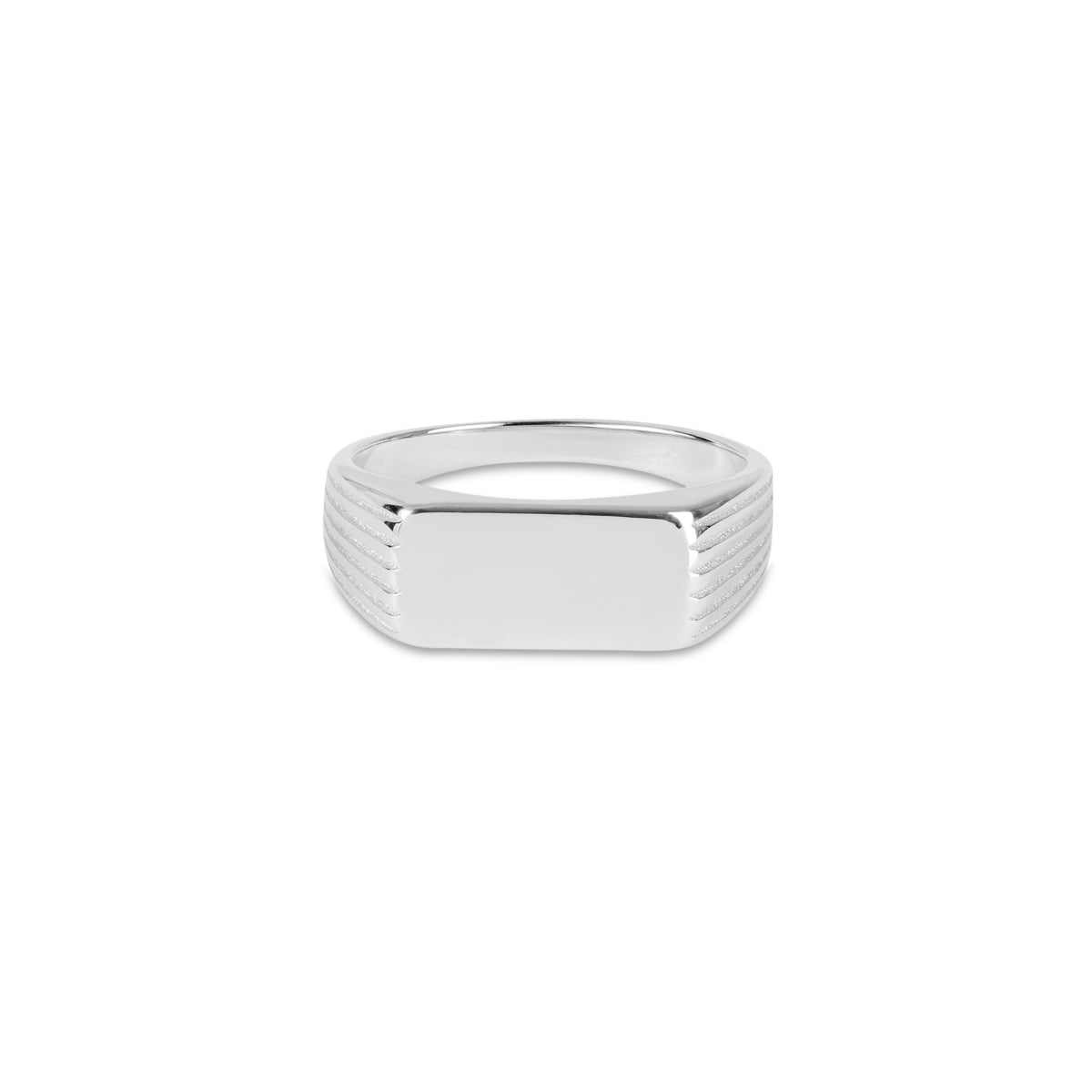 Argento Silver Men's Engraving Ring
