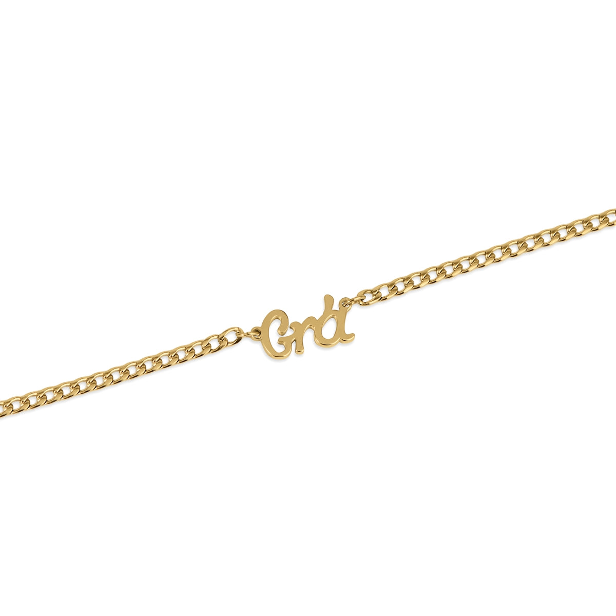 Over & Over Gold Stainless Steel Grá Chain Bracelet