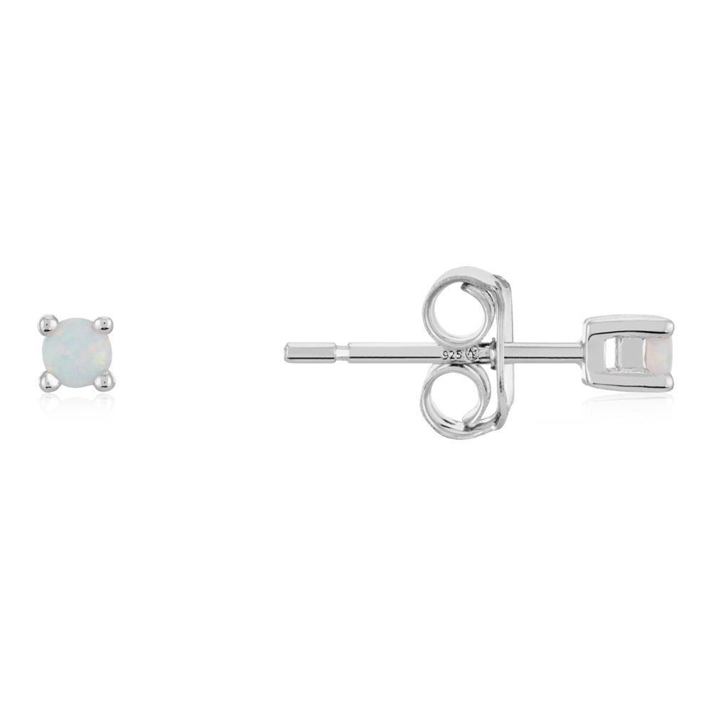 Argento Silver Opal Earring Stack