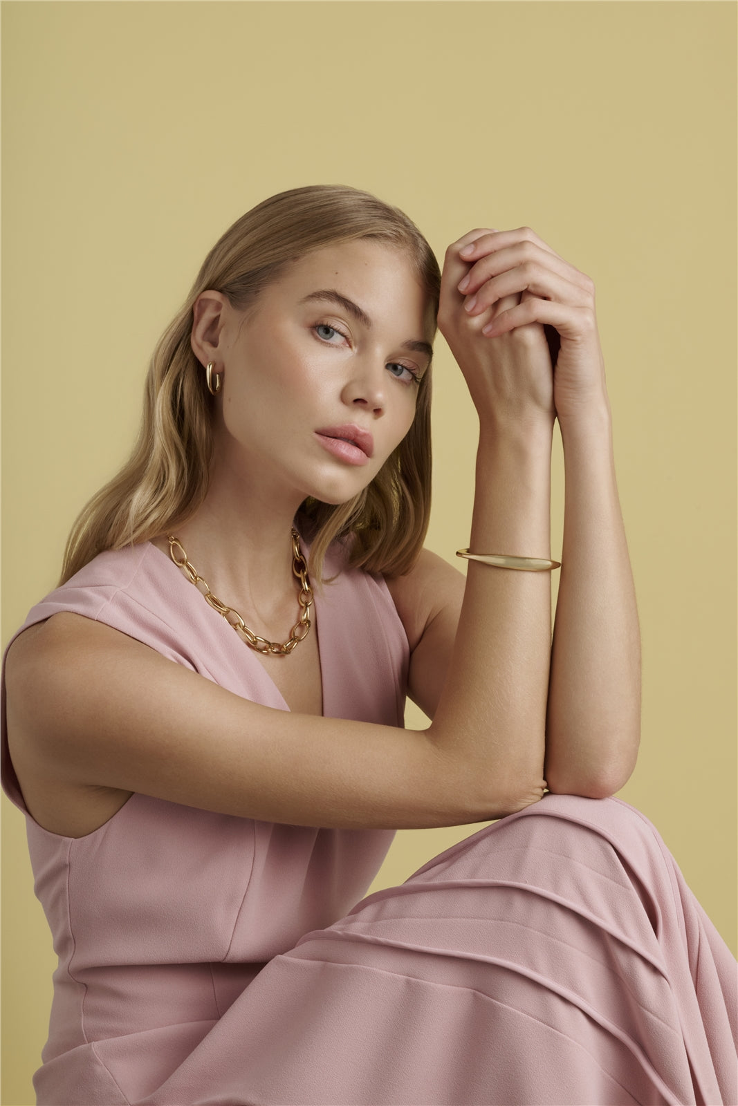Ted Baker Gold Cova Contour Cuff Bangle