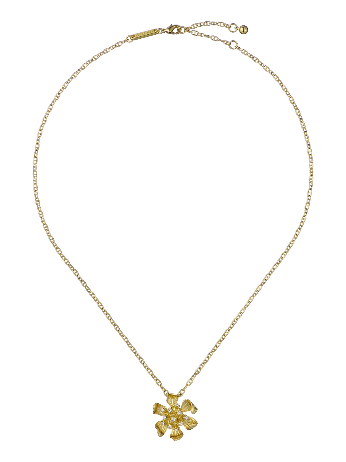 Ted Baker Gold Furina Furled Flower Necklace
