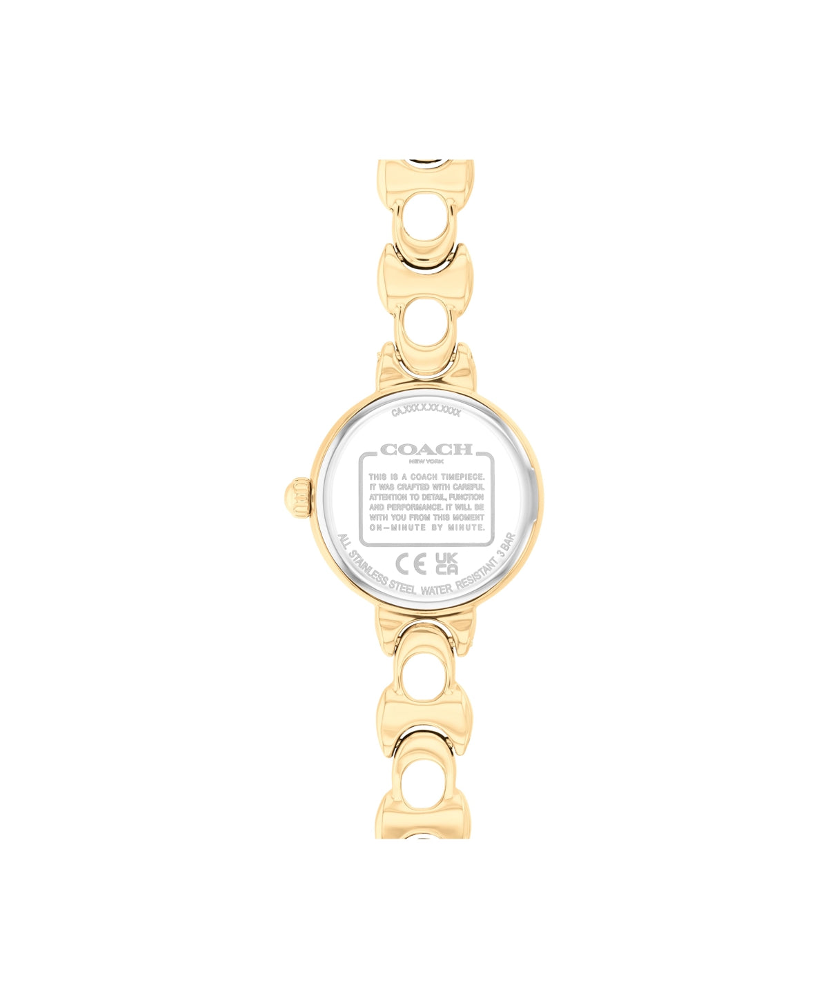 Coach Gold Iris Round Dial C Bracelet Watch