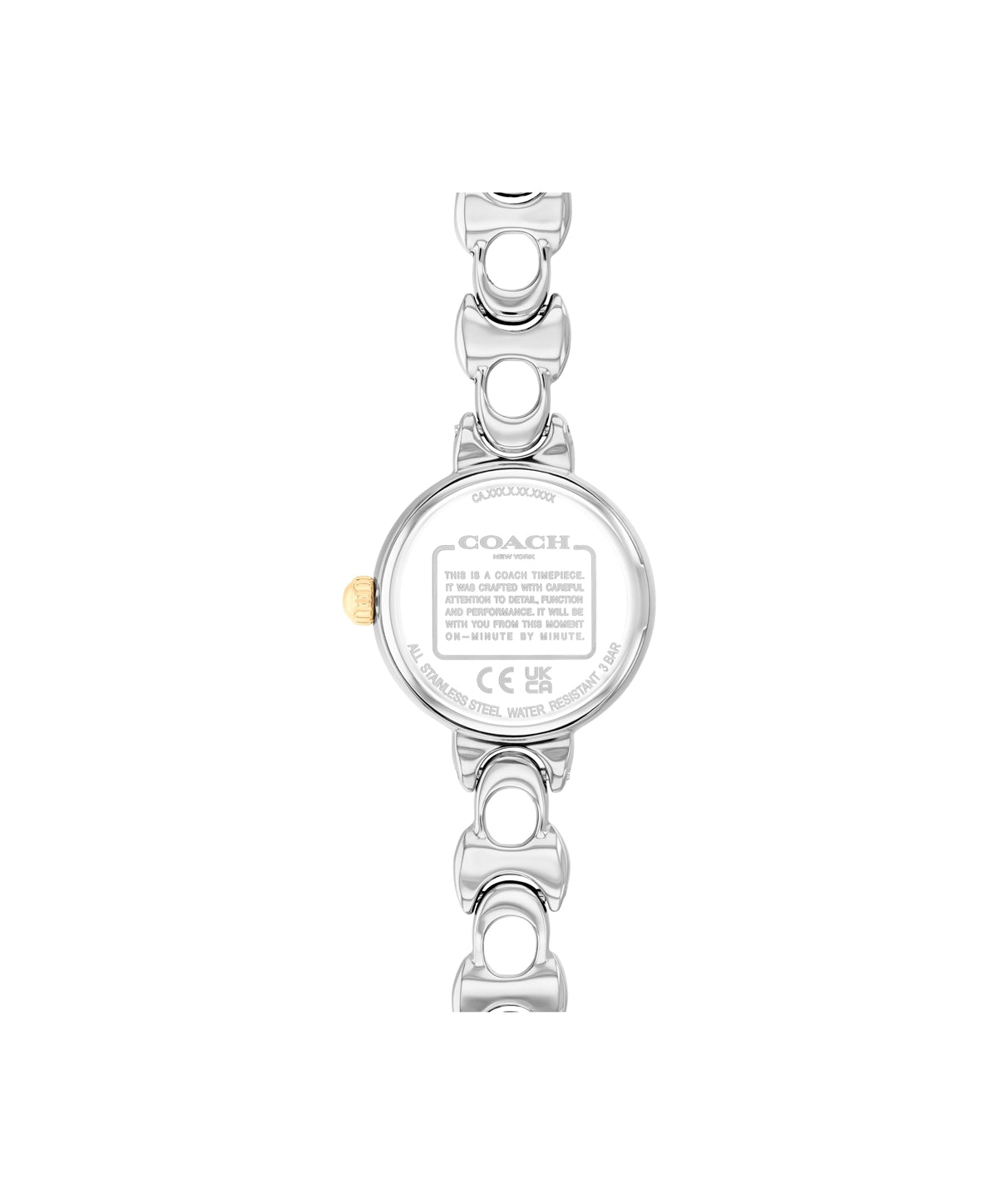 Coach Gold Mix Iris Round C Bracelet Watch