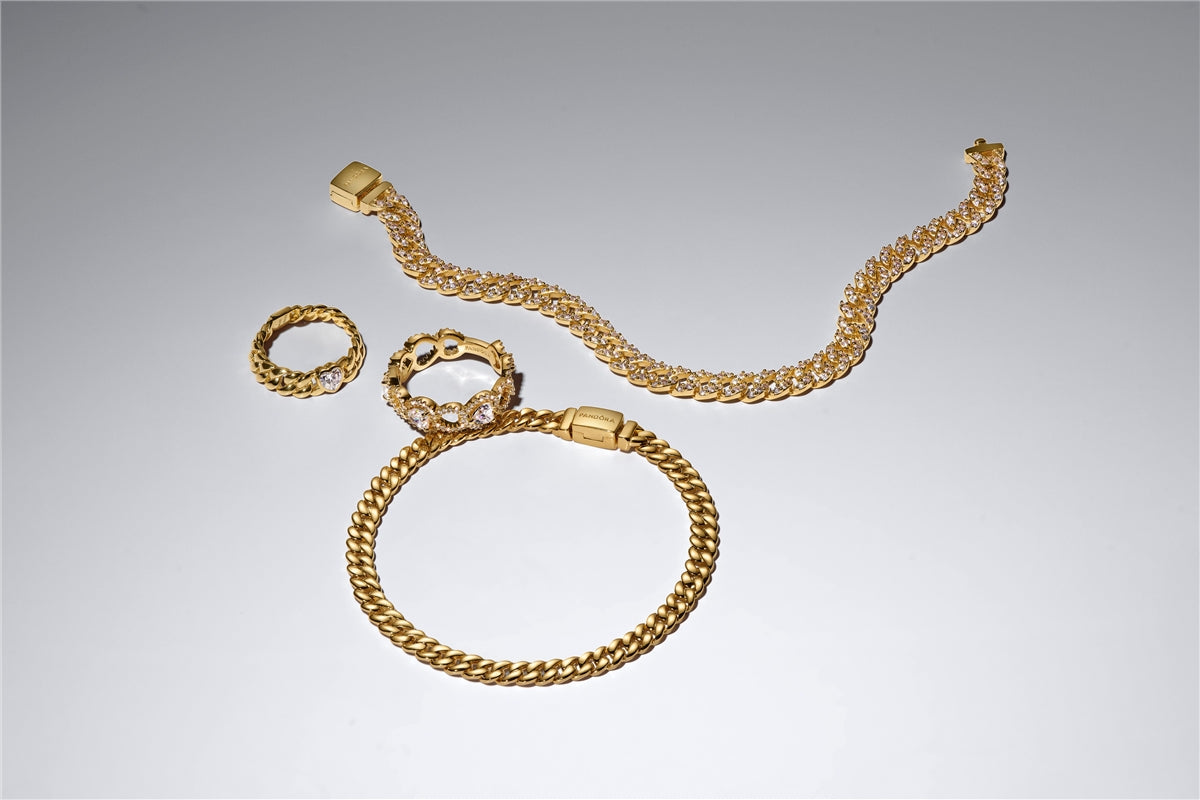 Pandora Gold Cuban Chain Bracelet