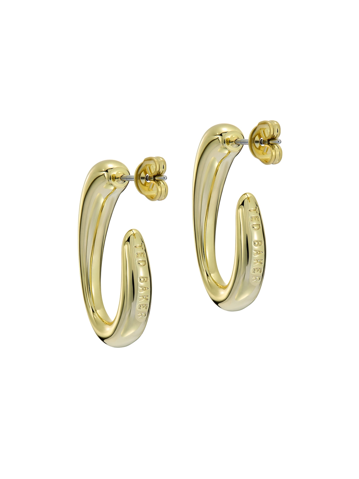 Ted Baker Gold Corie Contour Hoops