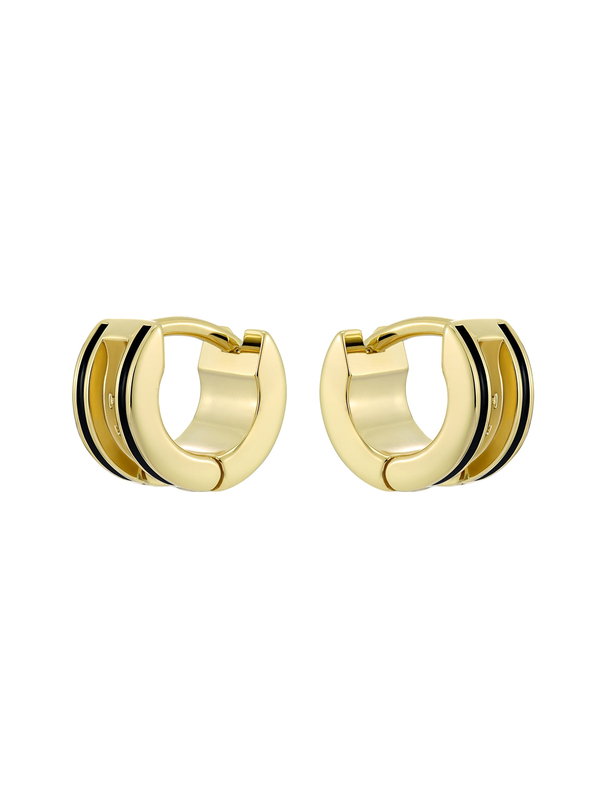 Ted Baker Gold Rolo Engraved Roll Black Huggies