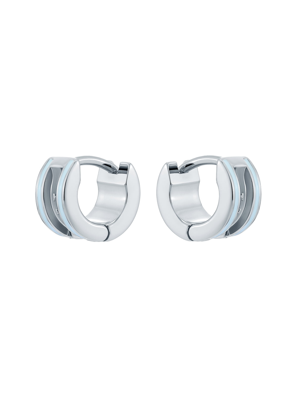 Ted Baker Silver Rolo Engraved Roll Pale Blue Huggies