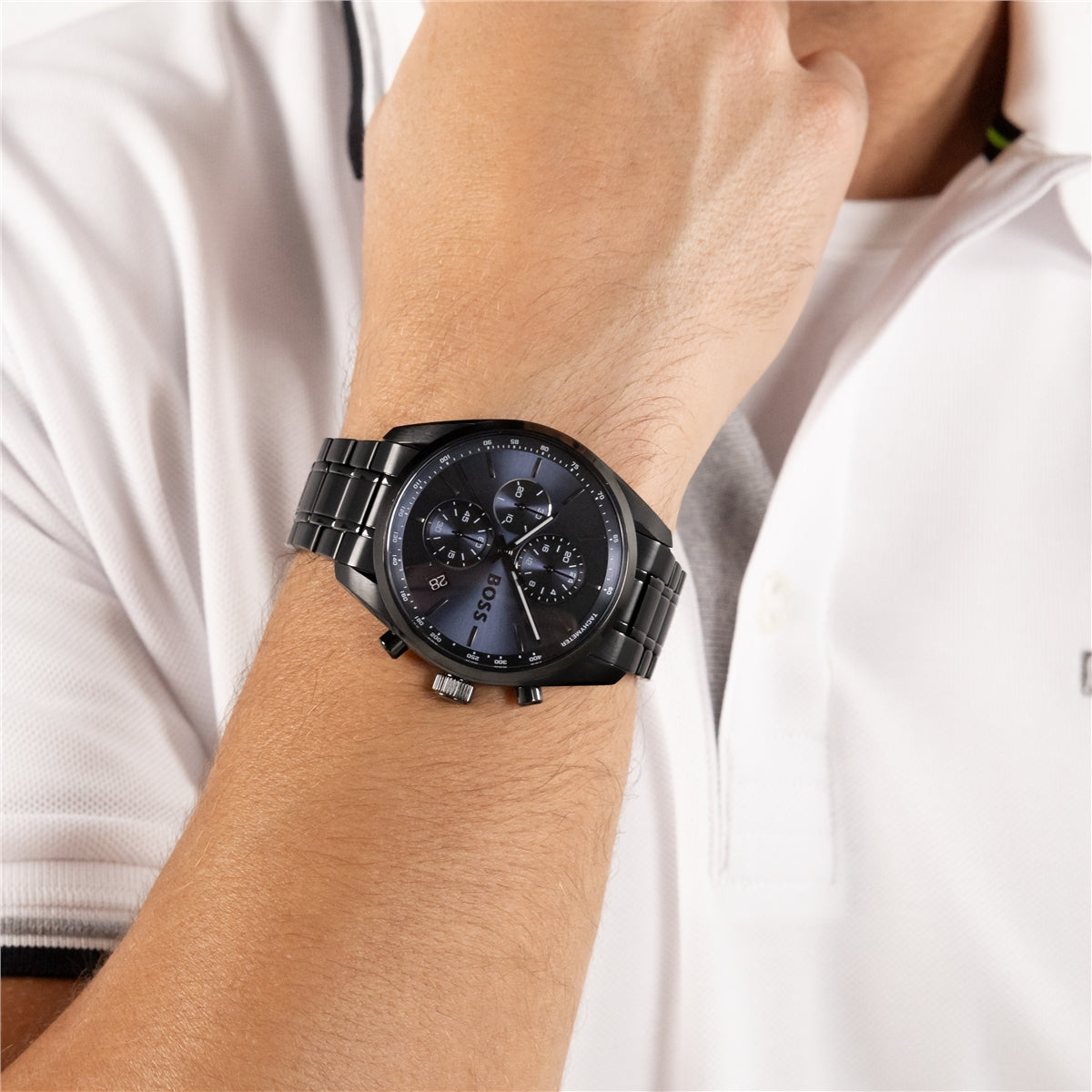 Boss Black Grand Prix 44 Navy Blue Dial Watch