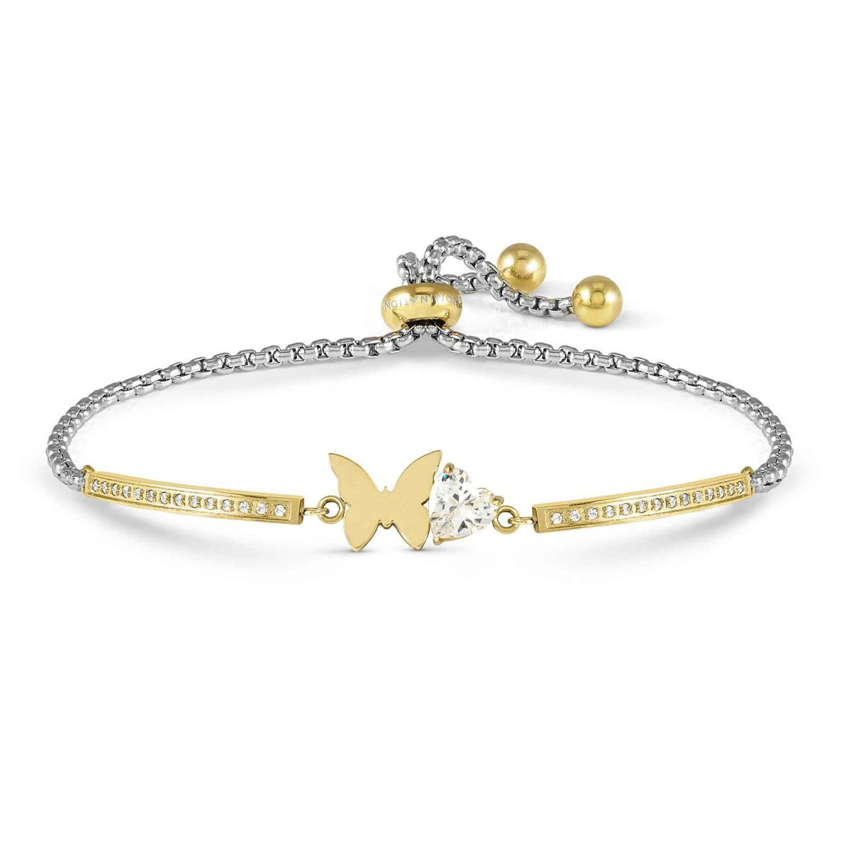 Nomination Gold Milleluci Butterfly Trillion CZ Bracelet