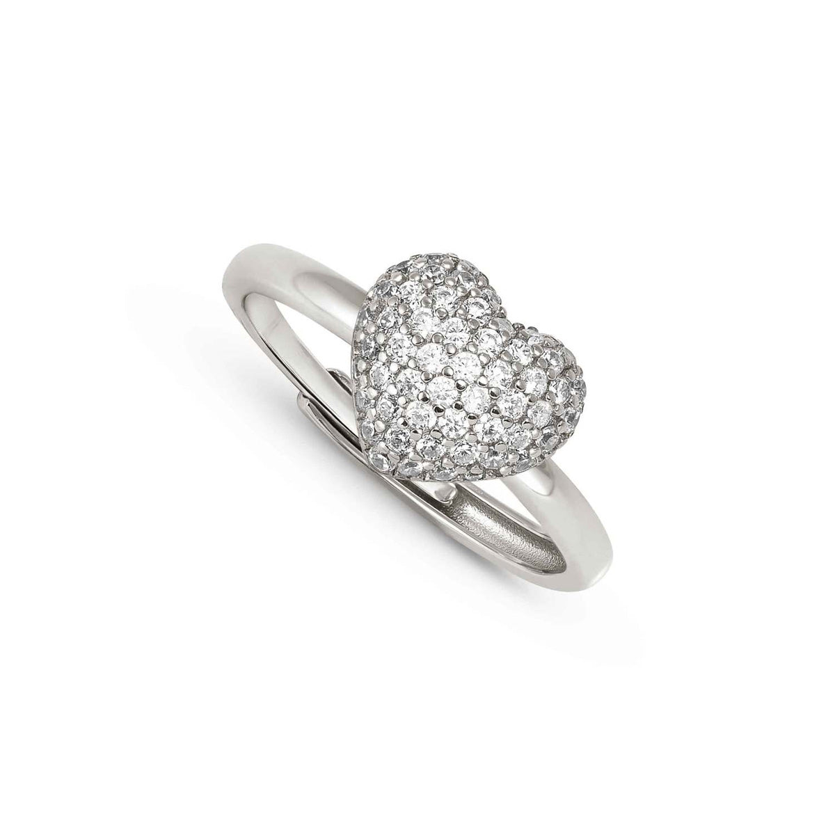 Nomination Silver Lifepoetry White Pavé Heart Ring