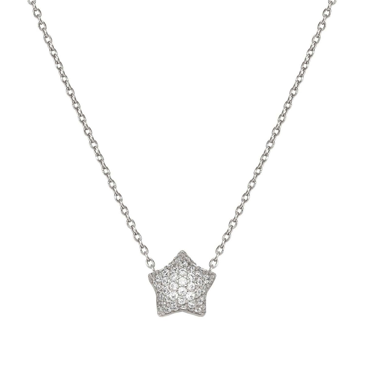 Nomination Silver Lifepoetry White Pavé Star Necklace
