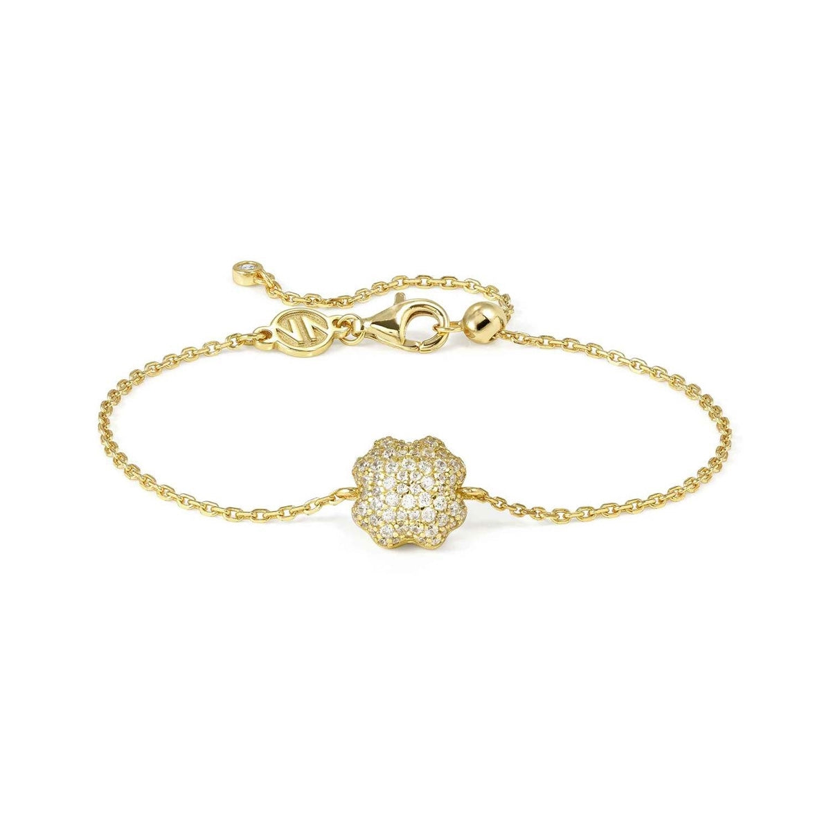 Nomination Gold Lifepoetry White Pavé Clover Set