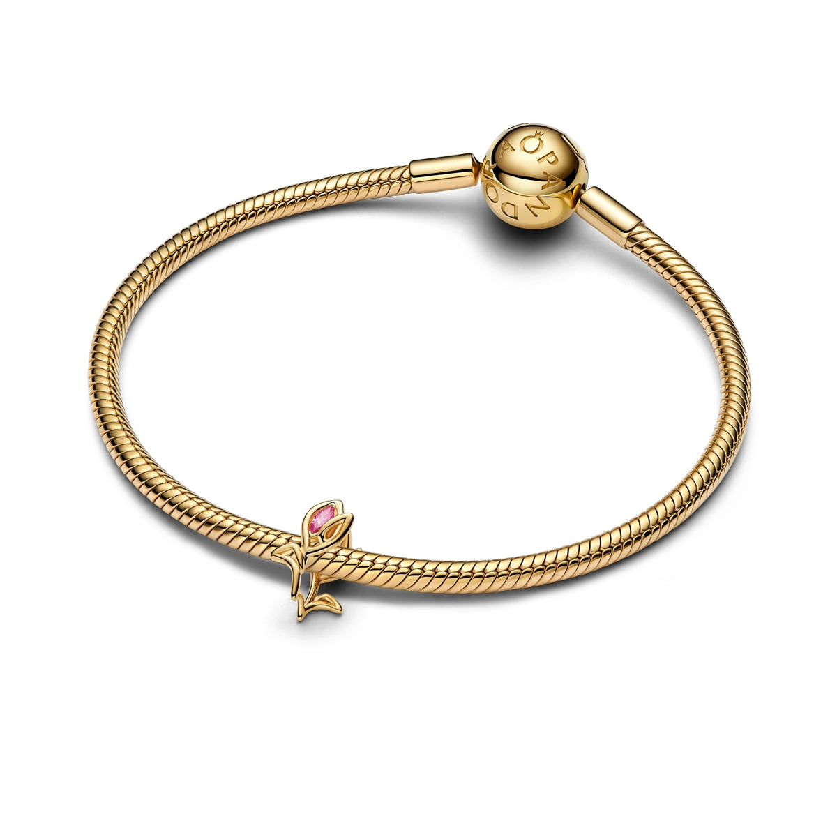 Pandora Gold Tulip Openwork Charm