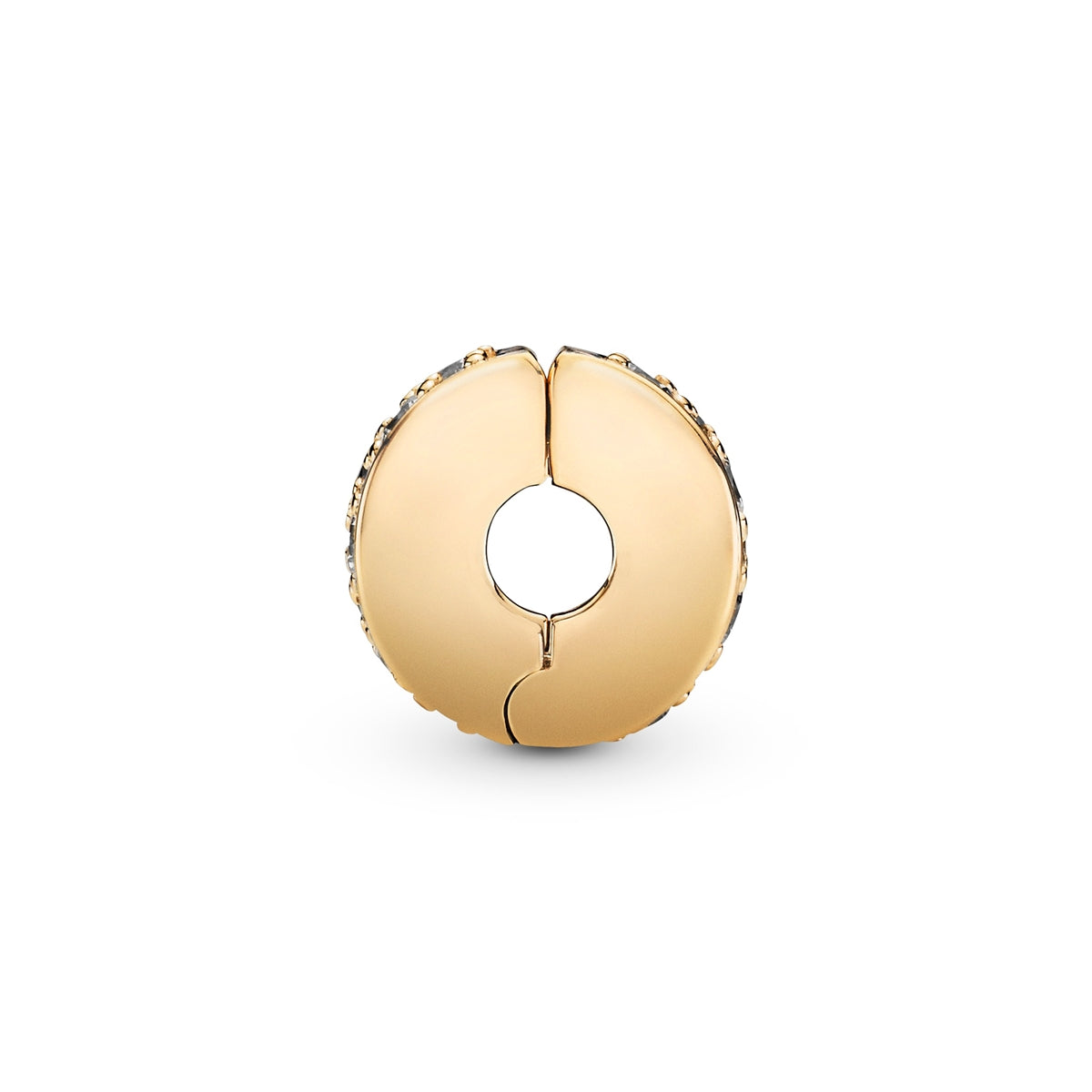 Pandora Gold Pavé Clip Charm