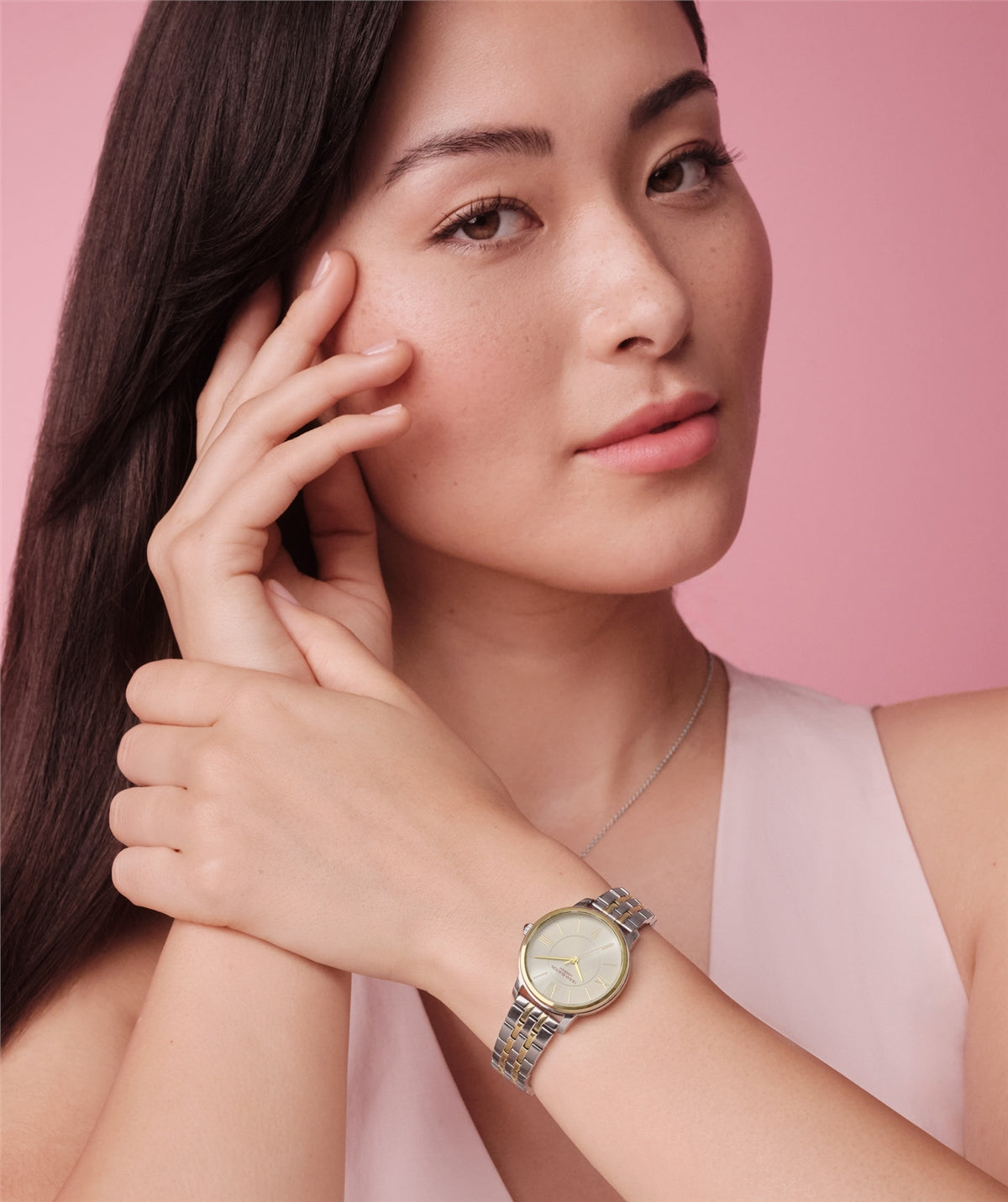 Olivia Burton Two Toned Westboure Silver Dial Watch