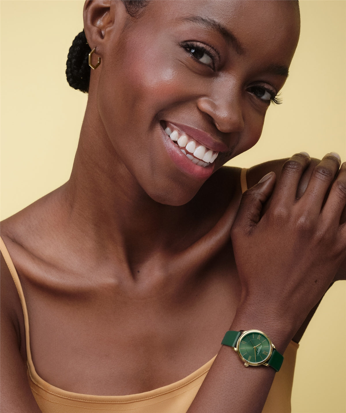 Olivia Burton Gold Westboure Green Dial Watch