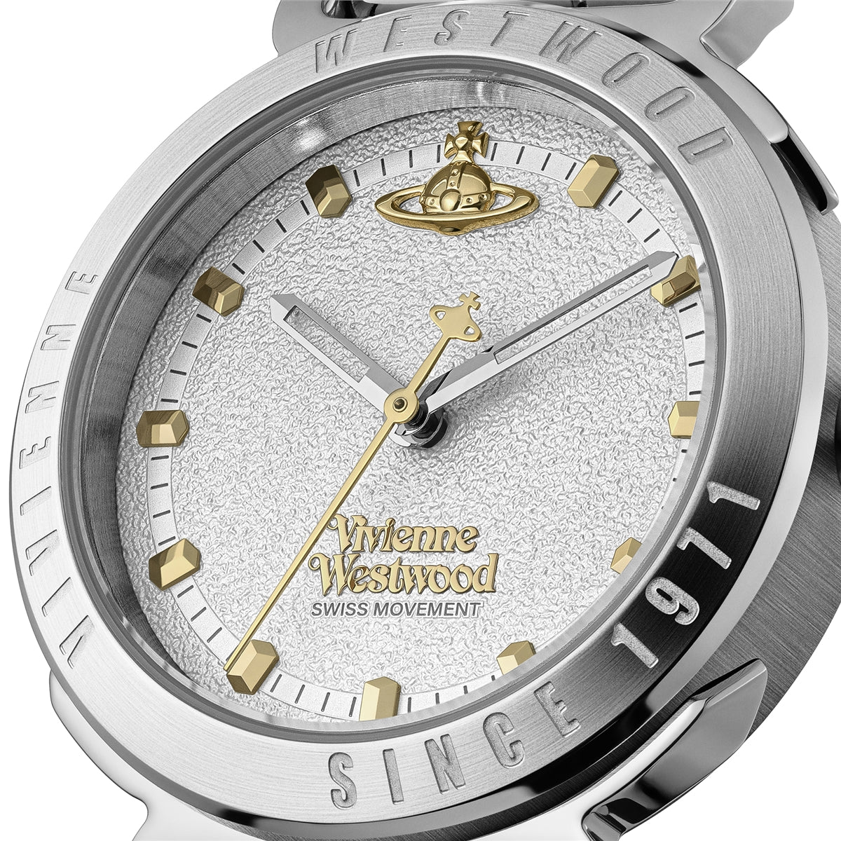 Vivienne Westwood Silver Mixed Tone Chelsea Round Bracelet Watch