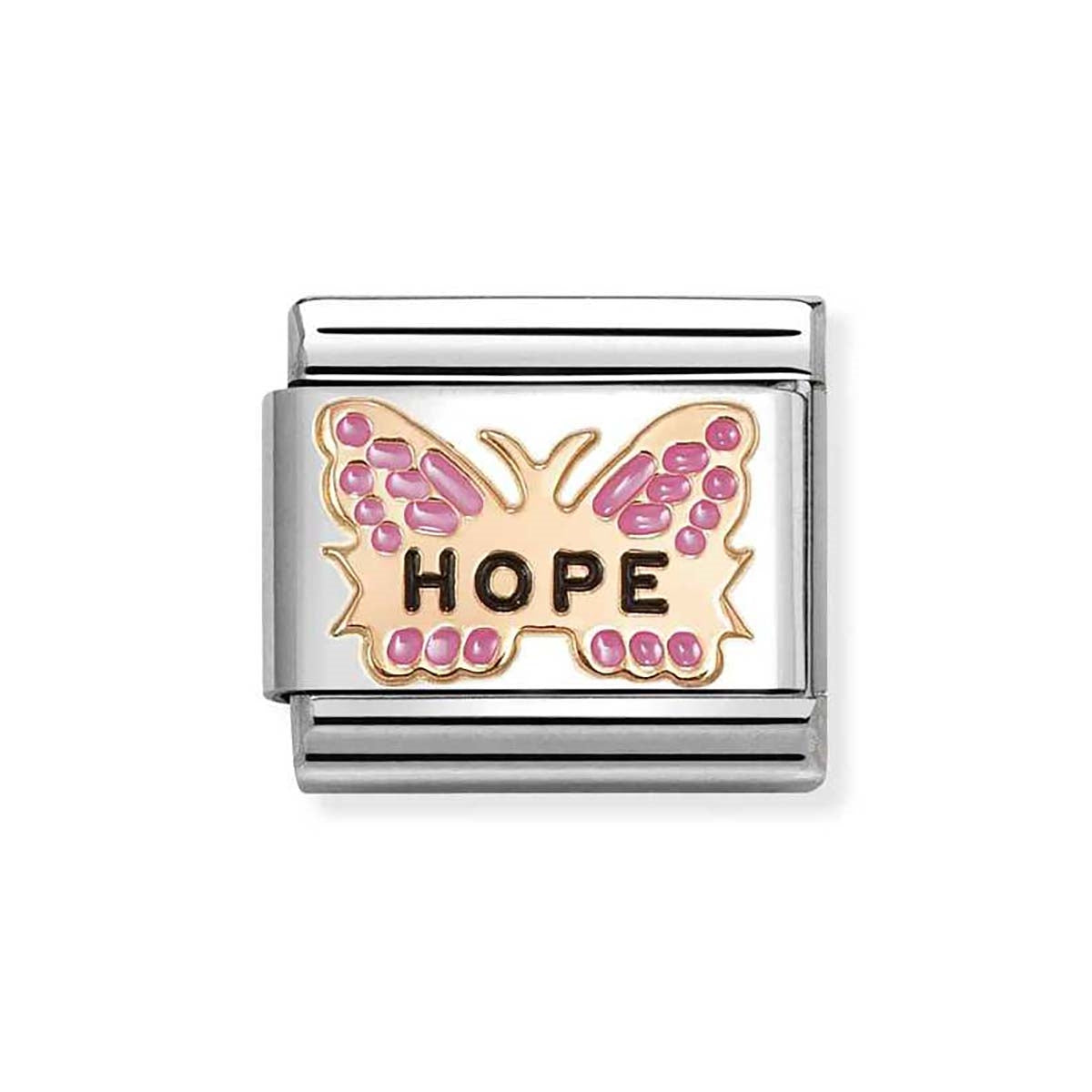 Nomination Fuchsia Butterfly Hope Charm