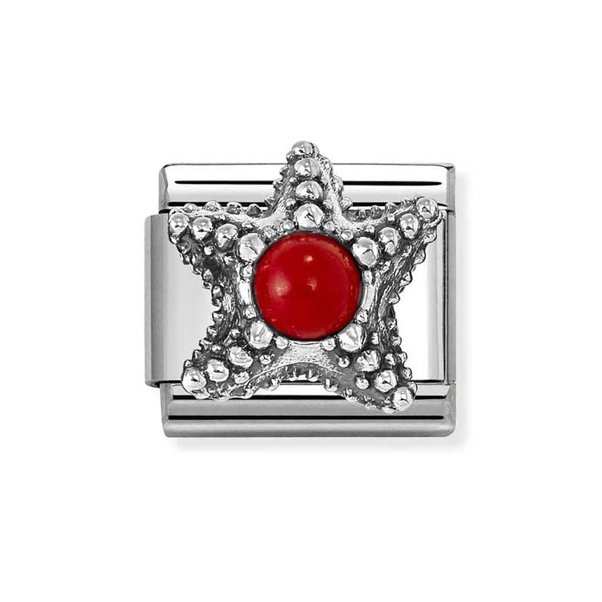 Nomination Coral Red Starfish Charm