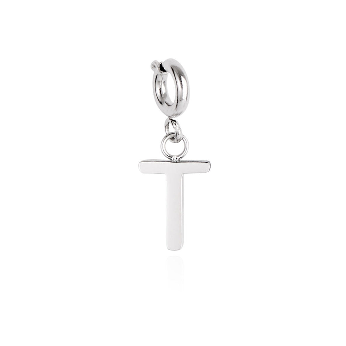 Over & Over Silver Stainless Steel Initial Charm