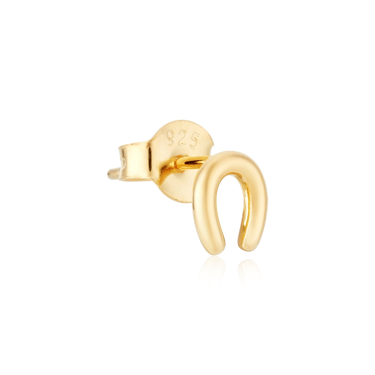Argento Gold Mini Horseshoe Stud Earrings