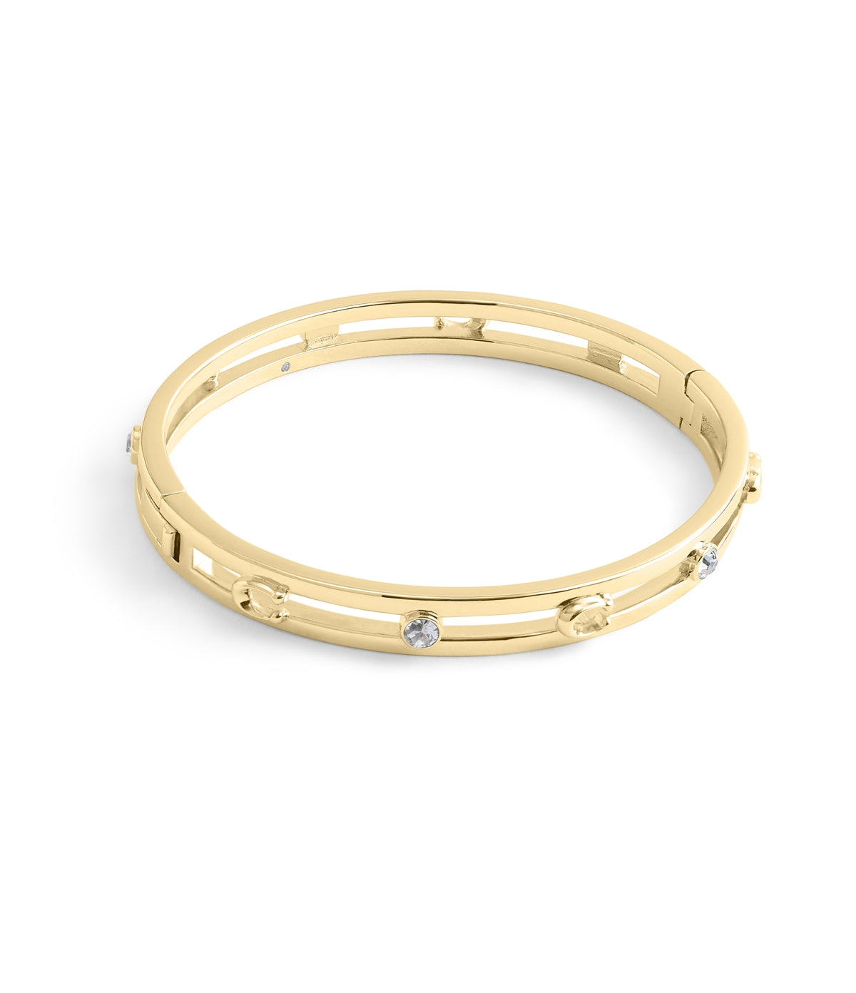 Coach Gold Open C Logo Bangle