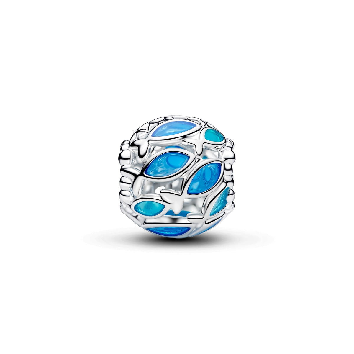 Pandora Silver Openwork Swimming Fish Charm