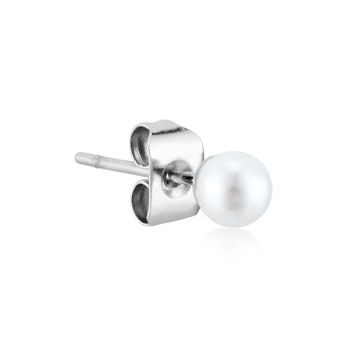 Over & Over Silver Stainless Steel Shell Stud & Hoop Set