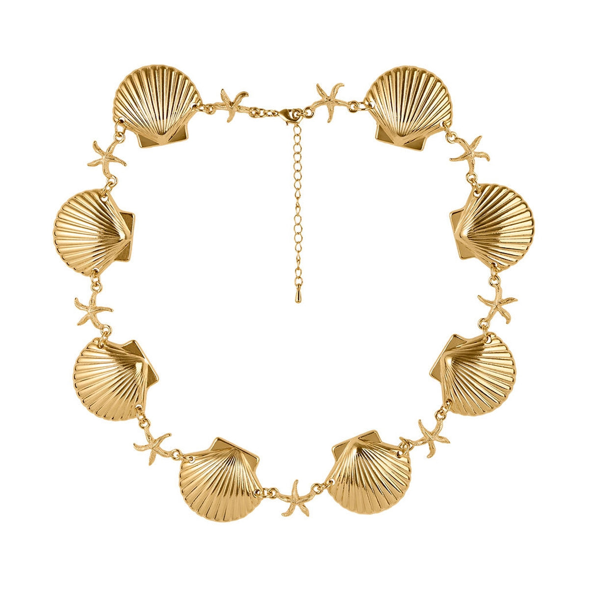 August Woods Gold Statement Shell Necklace