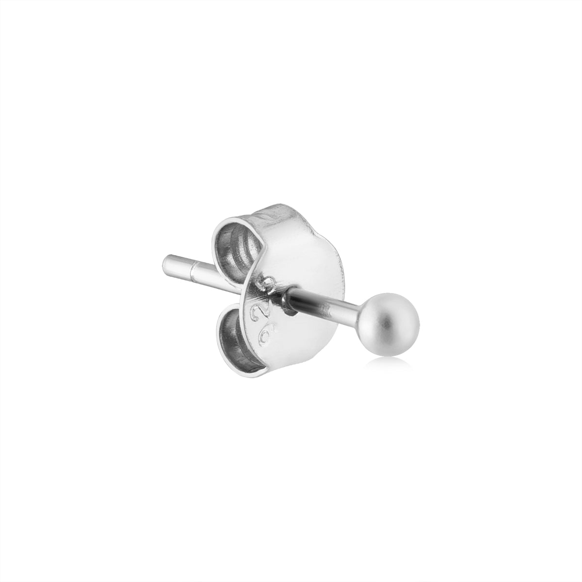 Argento Silver 2mm Ball Stud Earrings