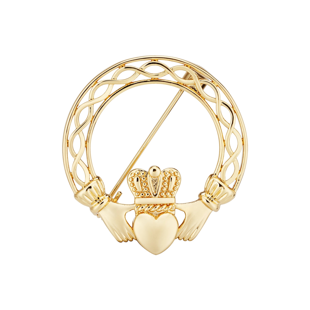 Karma Gold Claddagh Brooch