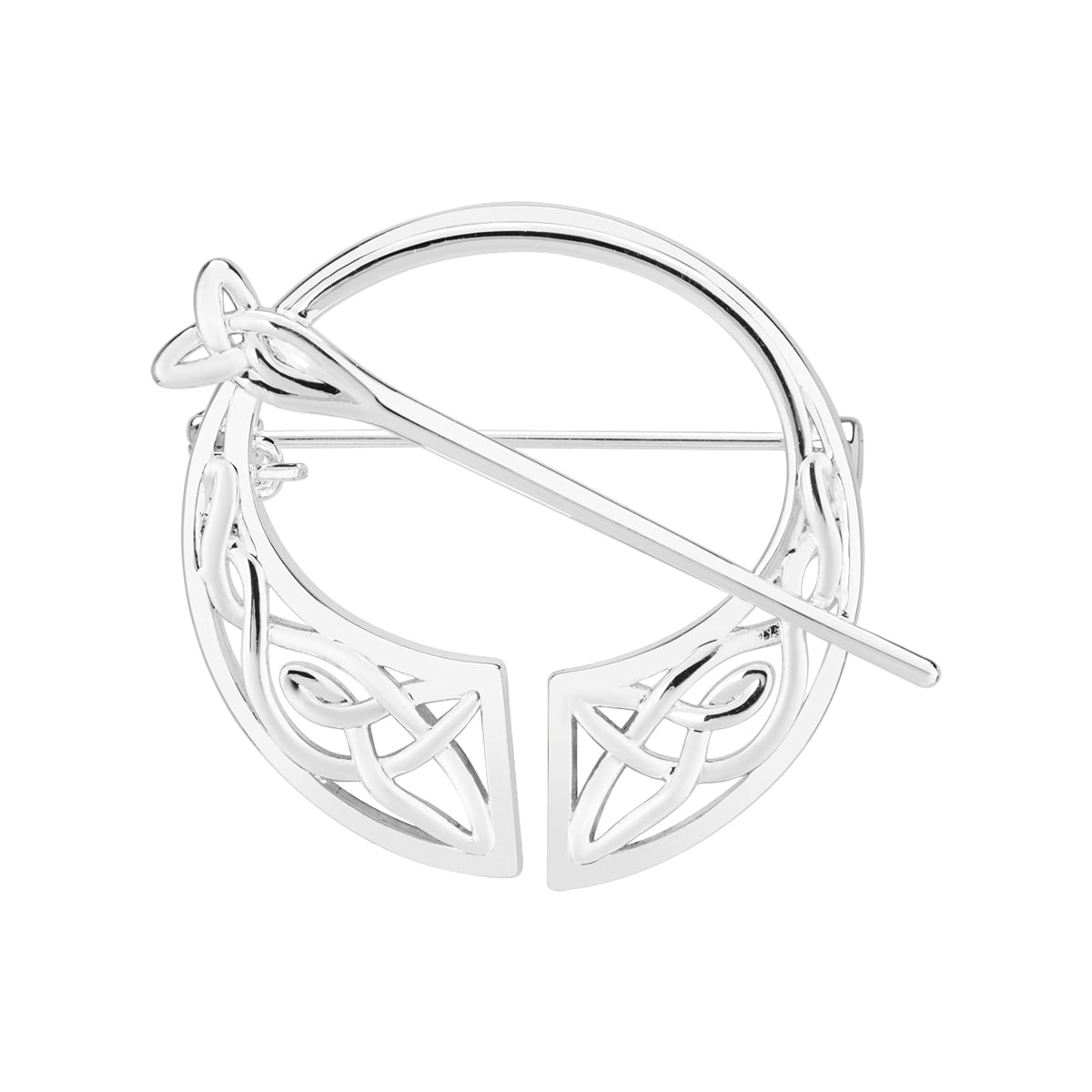Karma Silver Tara Celtic Brooch