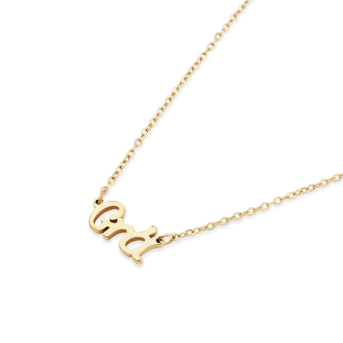 Over & Over Gold 14k Stainless Steel Grá Trace Chain Necklace