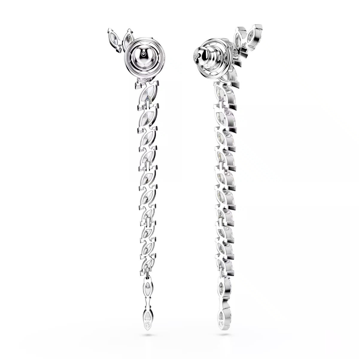 Swarovski Mesmera Silver White Marquise Cut Earrings