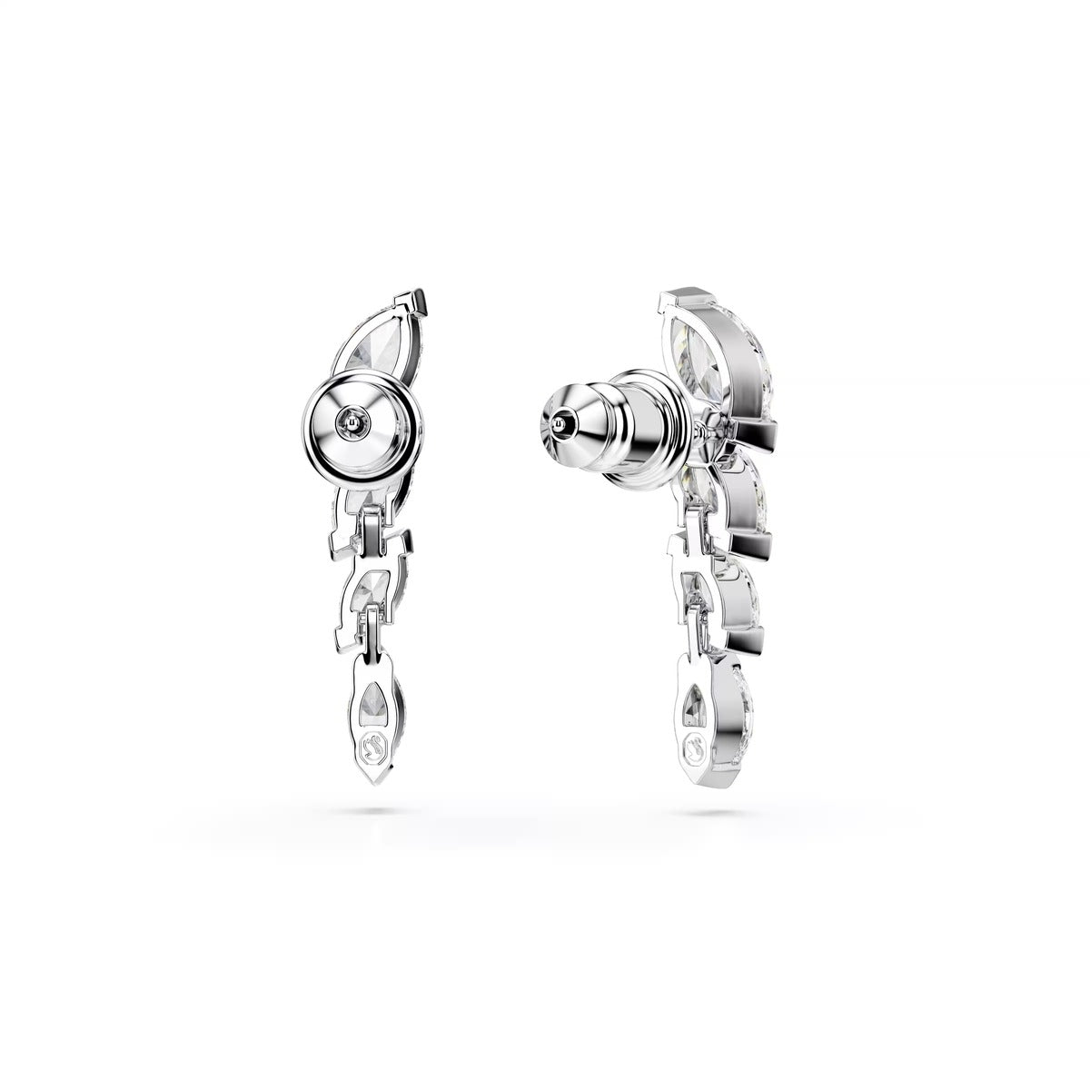 Swarovski Mesmera Silver White Marquise Cut Drop Earrings