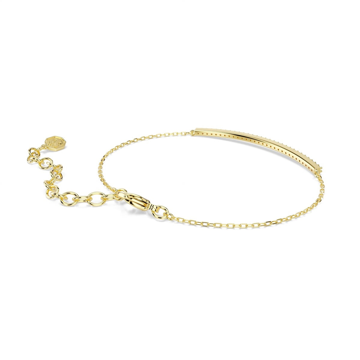 Swarovski Only Gold Purple Round Cut Bracelet