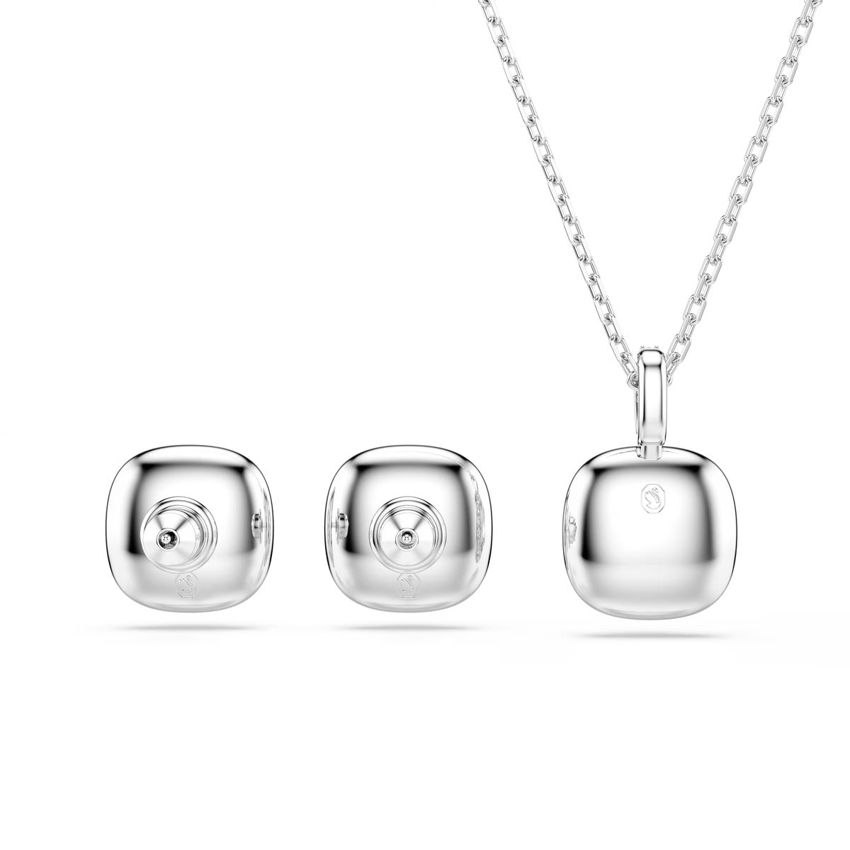 Swarovski Una Angelic Silver White Cushion Cut Set
