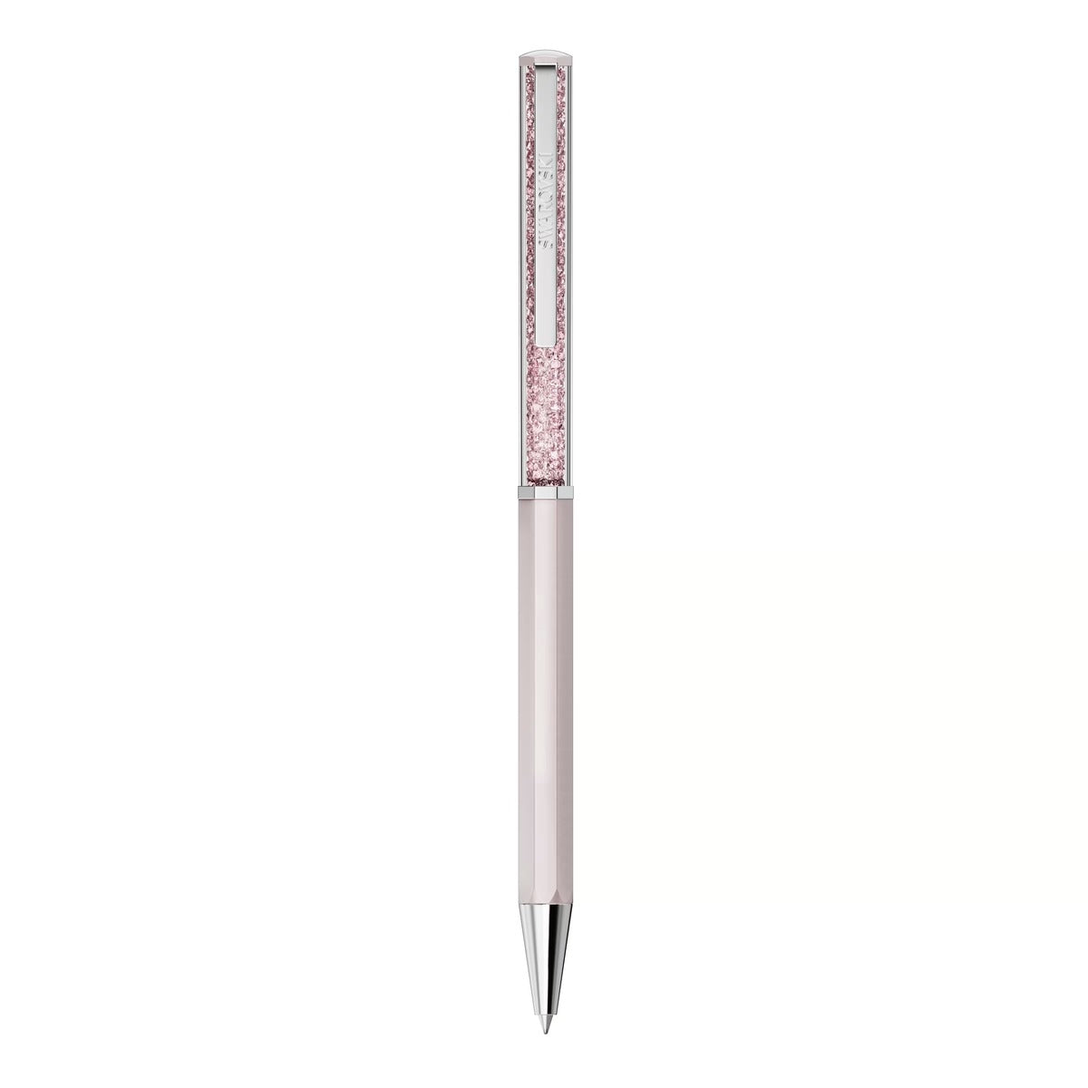Swarovski Crystalline Chrome Plated Pink Lacquered Ballpoint Pen