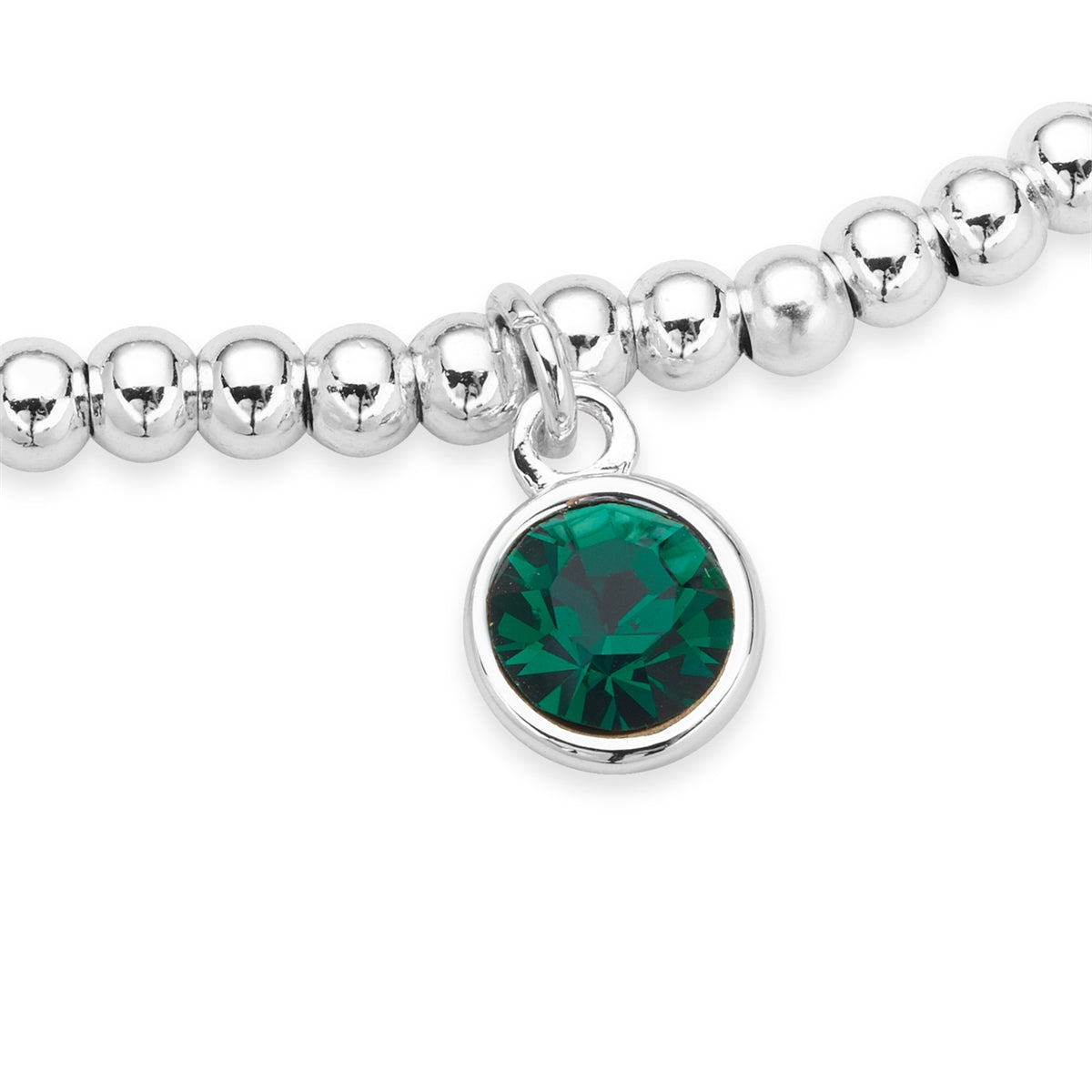 Karma Silver May Stretch Birthstone Bracelet