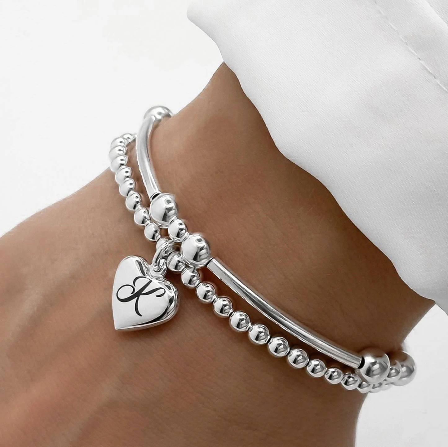 Pandora Engraving Heart Drop Charm